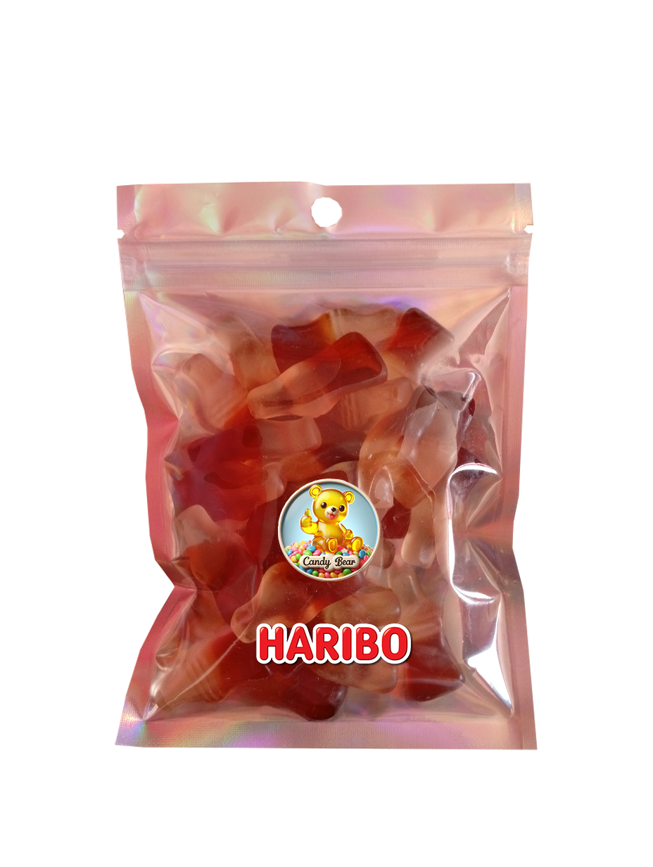 Bouteilles Happy cola lisses HARIBO